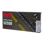 Ficha técnica e caractérísticas do produto Corrente RK 525SOX110L C/ORING e Emenda Rebite ON Road - Laquila