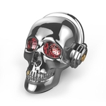 Ficha técnica e caractérísticas do produto Cranio Shaped Stereo Speaker Baixo M¨²sica Mini ¨¢udio presente do Dia das Bruxas