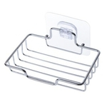 Ficha técnica e caractérísticas do produto Criativa Soap Box Double-Layer suporte do sabão forte sucção Toilet suporte Soap