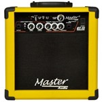 Cubo para Guitarra 15W Rms 6 Pol Amarelo Gt15usbam Master Áudio - Master Audio