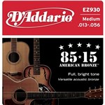 Ficha técnica e caractérísticas do produto DAddario - Encordoamento 013 para Violão EZ930 - D Addario