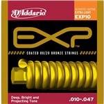 Ficha técnica e caractérísticas do produto DAddario - Encordoamento para Violão 010 Coated Bronze EXP10 - D Addario