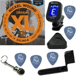 Ficha técnica e caractérísticas do produto Daddario EXL140-8 Cordas P/ Guitarra De 8 Cordas 010 074 Regular Light + Kit IZ2