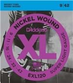 Daddario Xl Nickel Wound Exl 120 .009 - .042 - Encordoamento P/ Guita...