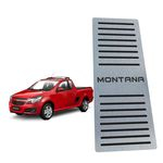 Ficha técnica e caractérísticas do produto Descanso De Pé Chevrolet Montana 2011 Até 2019 Preto Inox