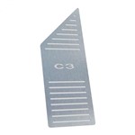 Ficha técnica e caractérísticas do produto Descanso de Pé Citroen C3 2003 Até 2012 Aço Inox - 3r Acessórios