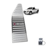 Ficha técnica e caractérísticas do produto Descanso de Pé em Aço Inox Fiat Strada 2009 a 2020 - Jr