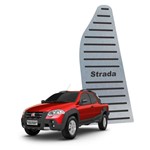 Ficha técnica e caractérísticas do produto Descanso de Pé Fiat Strada 2009 Até 2020 Preto Aço Inox - Jr