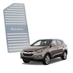 Ficha técnica e caractérísticas do produto Descanso De Pé Hyundai Tucson 2017 Até 2019 Aço Inox