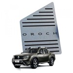 Ficha técnica e caractérísticas do produto Descanso de Pé Renault Oroch Todos os Modelos Preto Aço Inox - 3r Acessórios