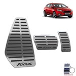 Ficha técnica e caractérísticas do produto Descanso Pedaleira Automático Ford Focus 2019 Aço Inox Preto - Jr
