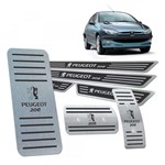 Ficha técnica e caractérísticas do produto Descanso Pedaleira Automático Soleira Peugeot 206 1999/2010 - Jr