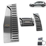 Ficha técnica e caractérísticas do produto Descanso + Pedaleira Chevrolet Onix Premier 2020 Preto - Jr