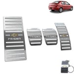 Ficha técnica e caractérísticas do produto Descanso + Pedaleira Chevrolet Prisma 2006 a 2012 Prata - Jr