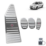 Ficha técnica e caractérísticas do produto Descanso Pedaleira Fiat Palio Weekend 2009 a 2020 Prata - Jr