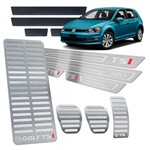 Ficha técnica e caractérísticas do produto Descanso Pedaleira Soleira Golf Tsi 2014/19 I Manual Prata - Jr