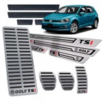 Ficha técnica e caractérísticas do produto Descanso Pedaleira Soleira Golf Tsi 2014/19 I Manual Preto - Jr