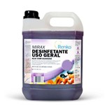 Ficha técnica e caractérísticas do produto Desinfetante Uso Geral Mirax Açai  com Guarana Pronto para Uso 5l Renko