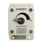Ficha técnica e caractérísticas do produto Dimmer Controlador Ajustável 8A para Fita Led 1 Cor
