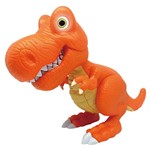 Ficha técnica e caractérísticas do produto Dino com Luz e Som - Junior Megasaur - T-Rex - Laranja - Fun