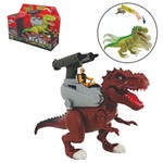 Dinossauro Rex Attack com Lanca Missil + Som e Luz a Bateria