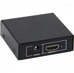 Ficha técnica e caractérísticas do produto Divisor HDMI 1 Entrada X 2 Saidas Preto STORM - eu Quero Eletro