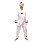 Ficha técnica e caractérísticas do produto Dobok Dankana Taekwondo Sarja Forte Gola v Branca Adulto A1