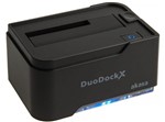 Ficha técnica e caractérísticas do produto Docking Station para HD 2.5 / 3.5 SATA Akasa DuoDock X - USB 3.0 - AK-DK03U3-BK EU