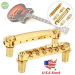 Ficha técnica e caractérísticas do produto Dourado Tune-o-matic E Tailpiece Abr-1 Ponte para Gibson Les Paul e Guitarra Q8S4