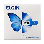Ficha técnica e caractérísticas do produto DVD Gravavel DVD-R 4.7GB/120MIN/16X Envelop ELGIN