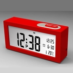 Ficha técnica e caractérísticas do produto Eletrônica Digital Wall Clock Com temperatura da exposição Início Clocks