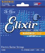 Ficha técnica e caractérísticas do produto ELIXIR 12450 Encordoamento 010 Light para Guitarra 12 Cordas