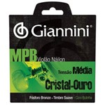 Enc Violão Nylon Tensão Média Série MPB Cristal/Ouro com Bolinha GENWG - Giannini