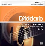 Ficha técnica e caractérísticas do produto Encord. Violão Bronze - Dadario Ej10 - 010