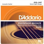 Ficha técnica e caractérísticas do produto Encord. Violao Ej15 Extra Light 0.10 Phosphor Bronze