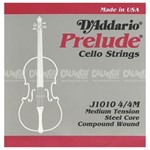 Ficha técnica e caractérísticas do produto Encordamento para Cello Prelude 4/4 J1010 D`addario