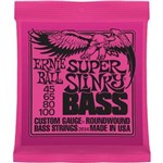 Ficha técnica e caractérísticas do produto Encordoamento Baixo 4 Cordas Ernie Ball 2834 Super Slinky Bass 045/100