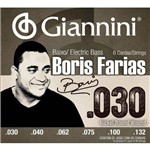 Ficha técnica e caractérísticas do produto Encordoamento Baixo 6 Cordas 0.030 - 0.132 Boris Farias Ssbnbf- Giannini