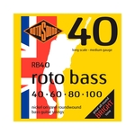Ficha técnica e caractérísticas do produto Encordoamento Baixo Rotosound RB40 Roto Bass Nickel 040 4C 7 Eua