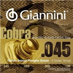 Ficha técnica e caractérísticas do produto Encordoamento Baixolão 4 Cordas 045 Giannini Cobra GEEBASF