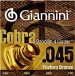 Ficha técnica e caractérísticas do produto Encordoamento Baixolão Giannini Cobra 4 Cordas 045 - GEEBASF
