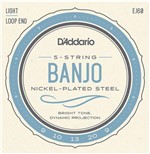 Ficha técnica e caractérísticas do produto Encordoamento Banjo 5 Cordas 009 DAddario Nickel EJ60
