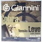 Ficha técnica e caractérísticas do produto Encordoamento Cavaquinho com Bolinha Tensão Leve Giannini Cobra Bronze 80/20 CC82L