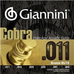 Ficha técnica e caractérísticas do produto Encordoamento Cobra Violão Bronze 85/15 0,11 - 0,53 - Giannini