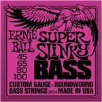 Ficha técnica e caractérísticas do produto Encordoamento Contrabaixo 4 Cordas 045 Ernie Ball Super Slinky 2834