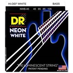 Ficha técnica e caractérísticas do produto Encordoamento Contrabaixo DR Neon White 045 4 Cordas Branco