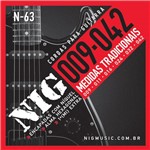 Ficha técnica e caractérísticas do produto Encordoamento Cordas NIG N63 009-042 Níquel para Guitarra - Nig Music