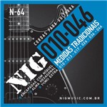 Ficha técnica e caractérísticas do produto Encordoamento Cordas NIG N64 010-046 Níquel para Guitarra - Nig Music