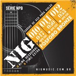 Encordoamento Cordas NIG NPB520 011-050 Fósforo Bronze Violão Aço - Nig Music
