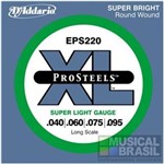 Encordoamento D`Addario EPS220 Super Light para Contra Baixo (.040-.095) 4 Cordas